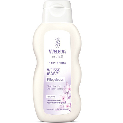 Молочко для гиперчувствительной кожи тела с алтеем Weleda, 200 мл