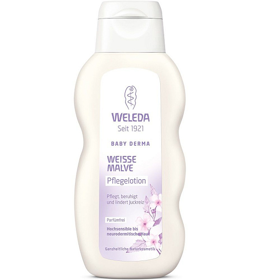 Молочко для гиперчувствительной кожи тела с алтеем Weleda, 200 мл