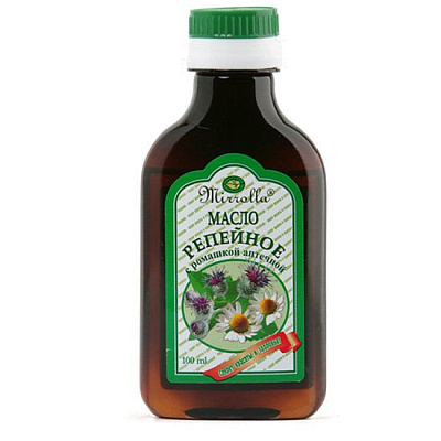 Масло репейное с ромашкой аптечной Мирролла, 100 мл