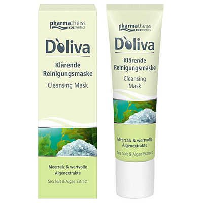 Очищающая маска для лица с минералами D'oliva, 30 мл