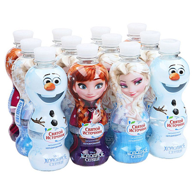 Вода питьевая детская негазированная холодное сердце Святой Источник, 0.33 л