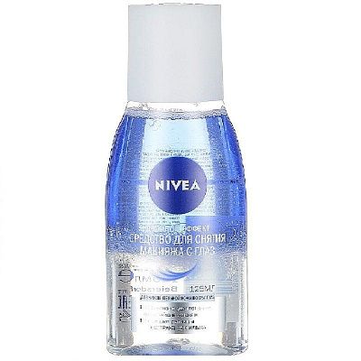 Средство для снятия макияжа с глаз двойной эффект Nivea, 125 мл