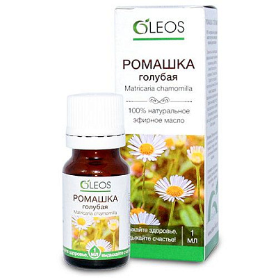 Эфирное масло голубой ромашки Oleos, 1 мл
