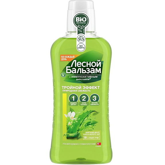 Ополаскиватель для полости рта Лесной бальзам Природная свежесть, 400 мл