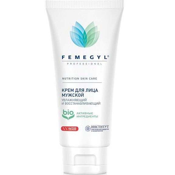 Крем для лица мужской увлажняющий и восстанавливающий Femegyl, 30 мл