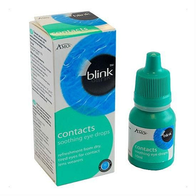 Blink contacts капли глазные смазывающие и смачивающие для контактных линз Abbott, 10 мл