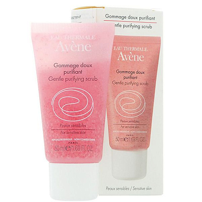 Нежный скраб для лица Sensibles возвращает коже свежесть Avene, 50 мл