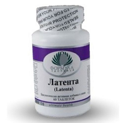 Латента, Успокаивает центральную нервную систему, Альтера Холдинг, 60 таблеток