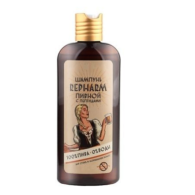 Шампунь для сухих и нормальных волос с пептидами Пивной Repharm, 250 мл