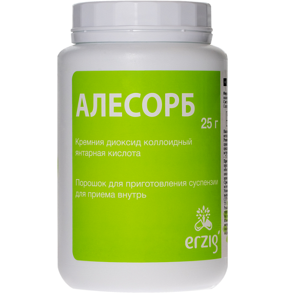 Алесорб комплекс янтарной кислоты и диоксида кремния, 25 г
