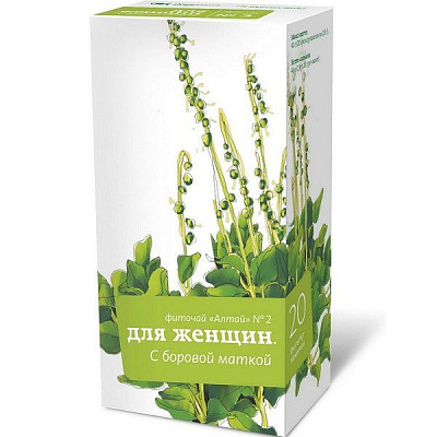 Фиточай "Алтай" №2 для женщин с боровой маткой, 20 фильтр-пакетов х 2 г