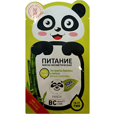 Питательная тканевая маска для лица Панда BC Beauty Care, 25 мл