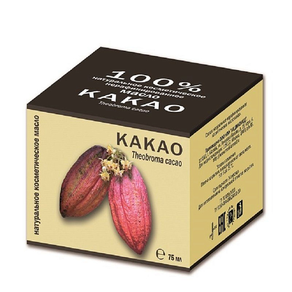 Масло какао косметическое твердое, 75 мл