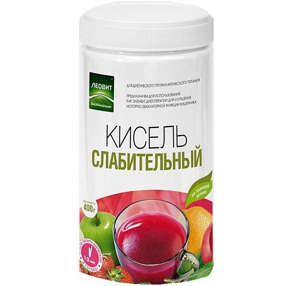 Мягкий слабительный кисель Леовит, 400 г