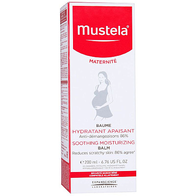 Бальзам увлажняющий для тела с успокаивающим эффектом Mustela, 200 мл
