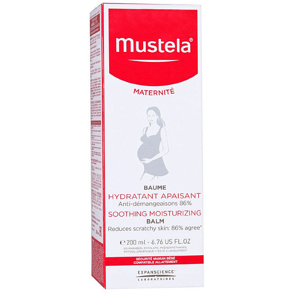Бальзам увлажняющий для тела с успокаивающим эффектом Mustela, 200 мл