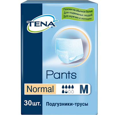 Подгузники-трусы Tena Pants Normal M, 30 шт