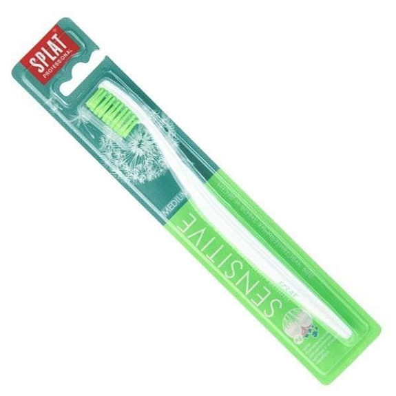 Зубная щетка sensitive средняя Splat, 1 шт