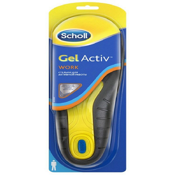 Стельки для активной работы для мужчин GelActiv Scholl, 2 шт