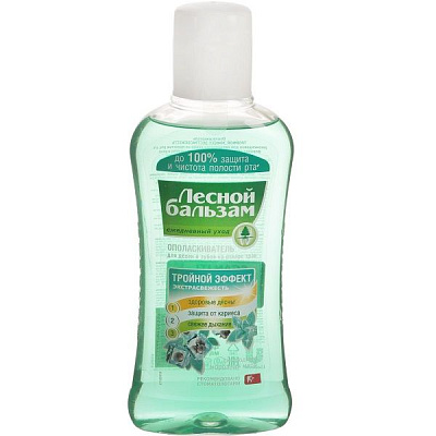 Ополаскиватель для зубов и десен Лесной бальзам с мятой и экстрактами лесных трав, 400 мл