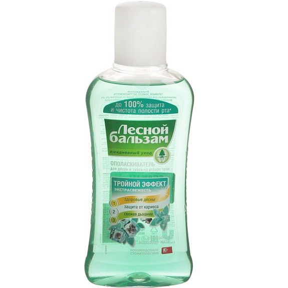 Ополаскиватель для зубов и десен Лесной бальзам с мятой и экстрактами лесных трав, 400 мл