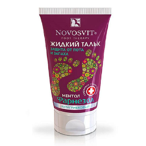 Тальк жидкий франезол защита от пота и запаха антигрибковый Novosvit, 50 мл