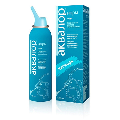 Средство при насморке и профилактики Аквалор® норм, 125 мл