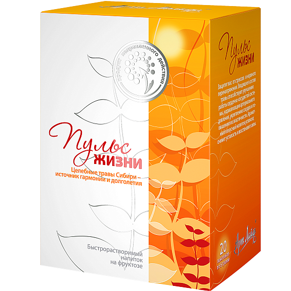 Быстрорастворимый напиток на фруктозе Пульс жизни Арт Лайф, 20 шт