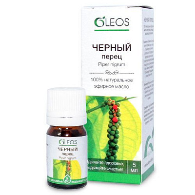 Эфирное масло черного перца Oleos, 5 мл