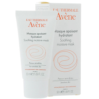 Успокаивающая увлажняющая маска Sensibles для лица Avene, 50 мл