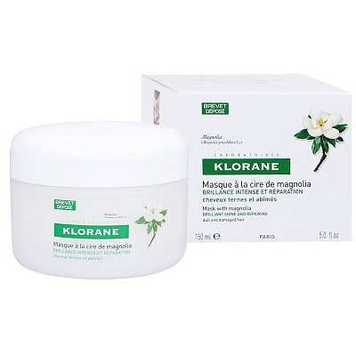 Маска интенсивная восстанавливающая с воском магнолии Klorane, 150 мл