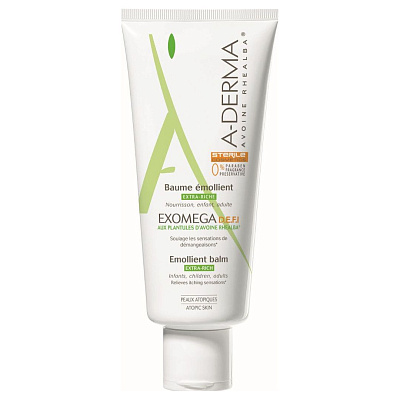 Бальзам Exomega D.E.F.I. смягчающий для сухой и атопической кожи A-Derma, 200 мл