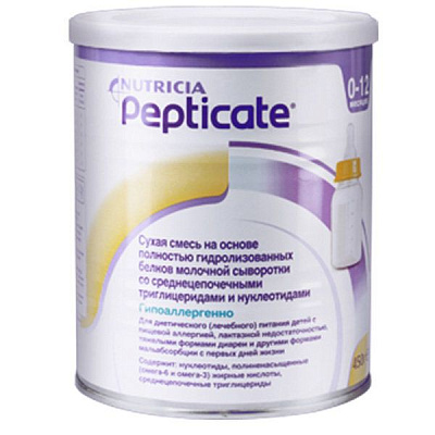 Pepticate лечебное питание для детей с рождения Nutricia, 450 г