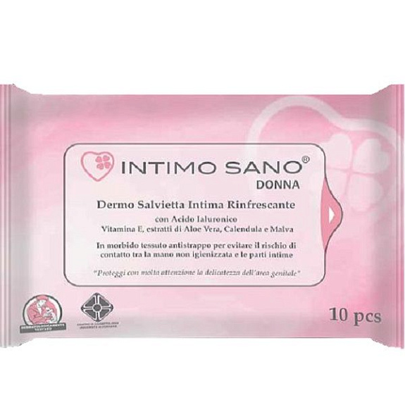Влажные салфетки для интимной гигиены Intimo Sano, 10 шт