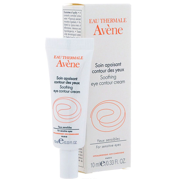 Успокаивающий крем Soins des yeux для контура глаз Avene, 10 мл