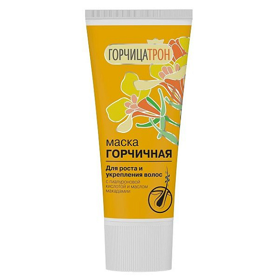 Горчичная маска для роста и укрепления волос Горчицатрон, 200 мл.