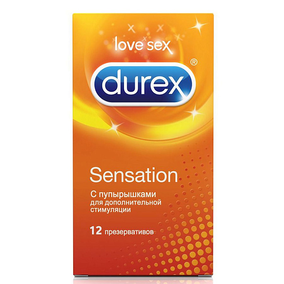 Презервативы с пупырышками sensation Durex, 12 шт
