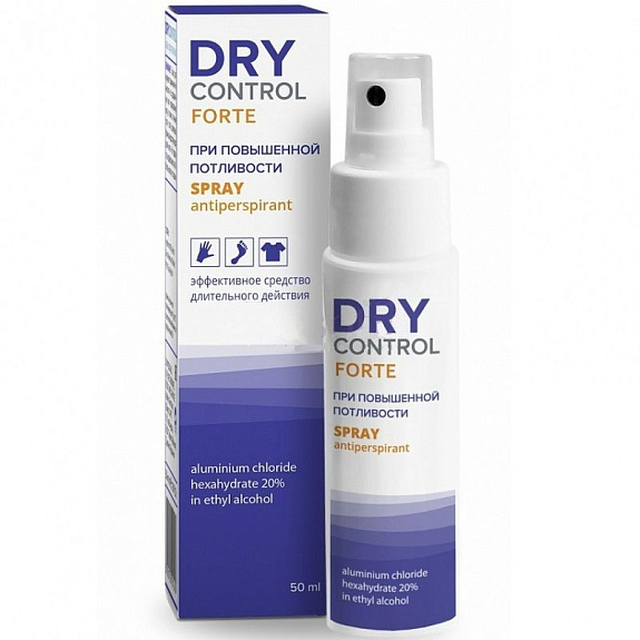 Антиперспирант при повышенном потоотделении Dry Control Forte 20% спрей, 50 мл