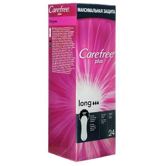 Ежедневные прокладки Carefree Long Plus, 24 шт
