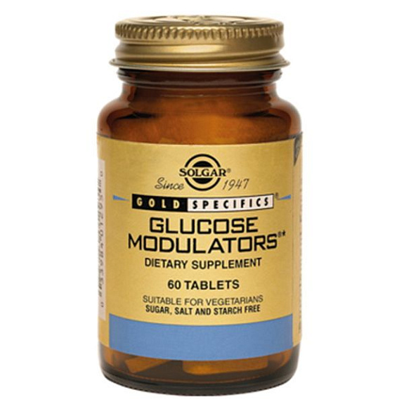 Солгар Модуляторы глюкозы  Профилактика развития сахарного диабета Solgar, 60 таблеток