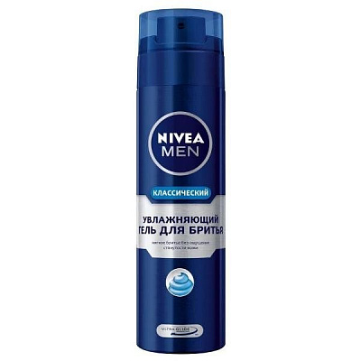 Гель для бритья классический, защит и уход 2 в 1 Nivea, 200 мл