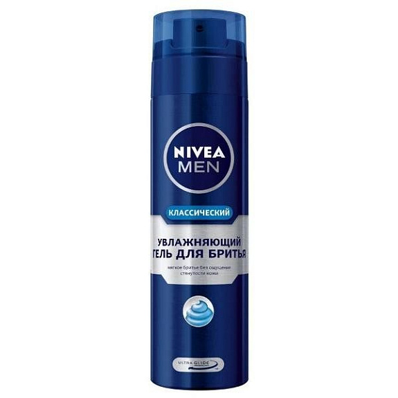 Гель для бритья классический, защит и уход 2 в 1 Nivea, 200 мл