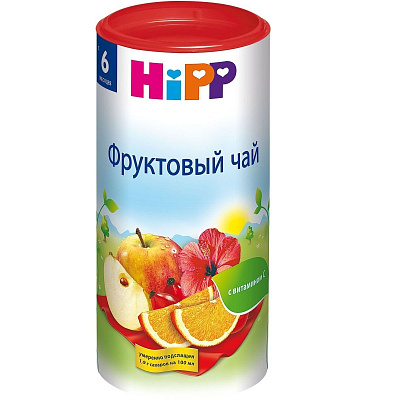 Детский гранулированный фруктовый чай Hipp с 6 месяцев, 200 г