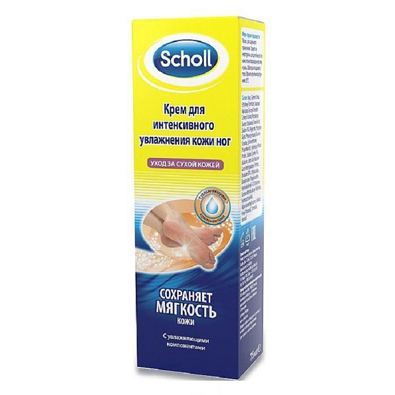 Крем для интенсивного увлажнения кожи ног Scholl, 75 мл