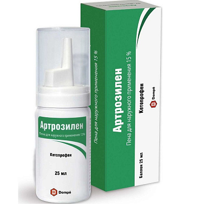 Пена для наружного применения Артрозилен 15%, 25 мл