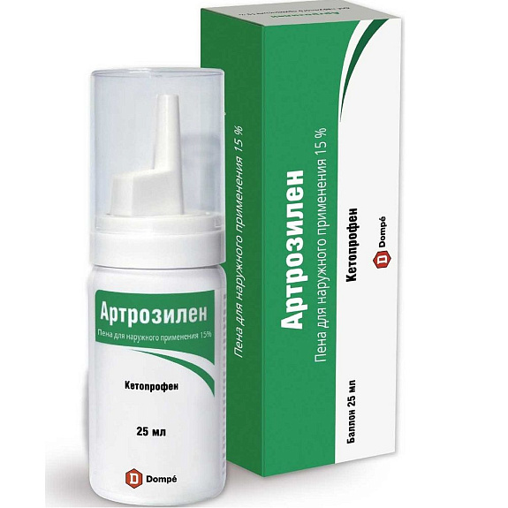 Пена для наружного применения Артрозилен 15%, 25 мл