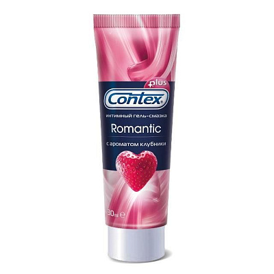 Интимный гель-смазка Romantic с ароматом клубники Contex, 30 мл