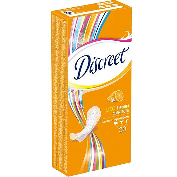 Ежедневные прокладки Deo Летняя свежесть Discreet, 20 шт
