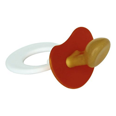 Соска-пустышка серьга индивидуальная упаковка Киевгума, 1 шт