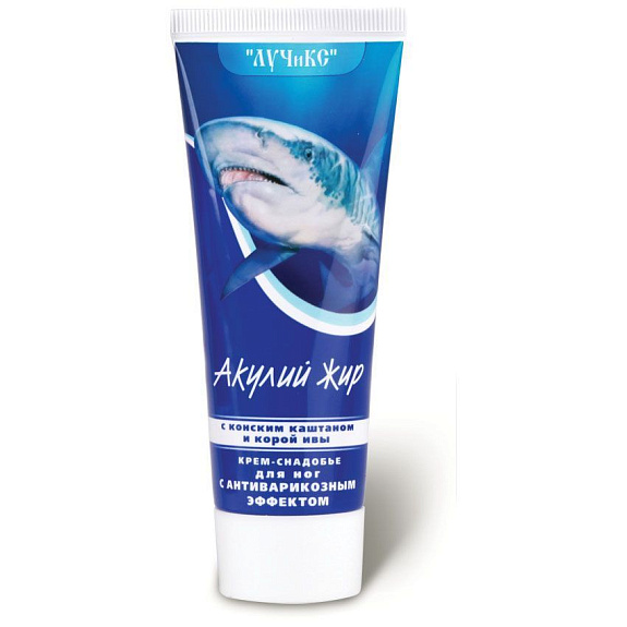 Крем-снадобье с конским каштаном и корой ивы для ног Акулий жир, 75 мл